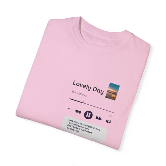 A lovely day song lyrics t-shirt for teachers, principals and admin