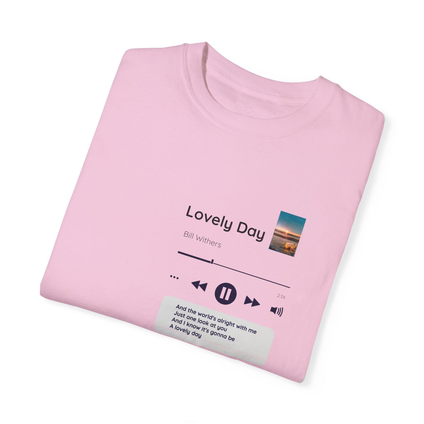 A lovely day song lyrics t-shirt for teachers, principals and admin
